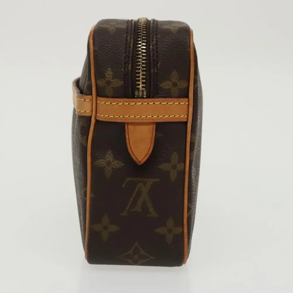 Louis Vuitton Monogram Compiegne 23 Clutch Bag Brown